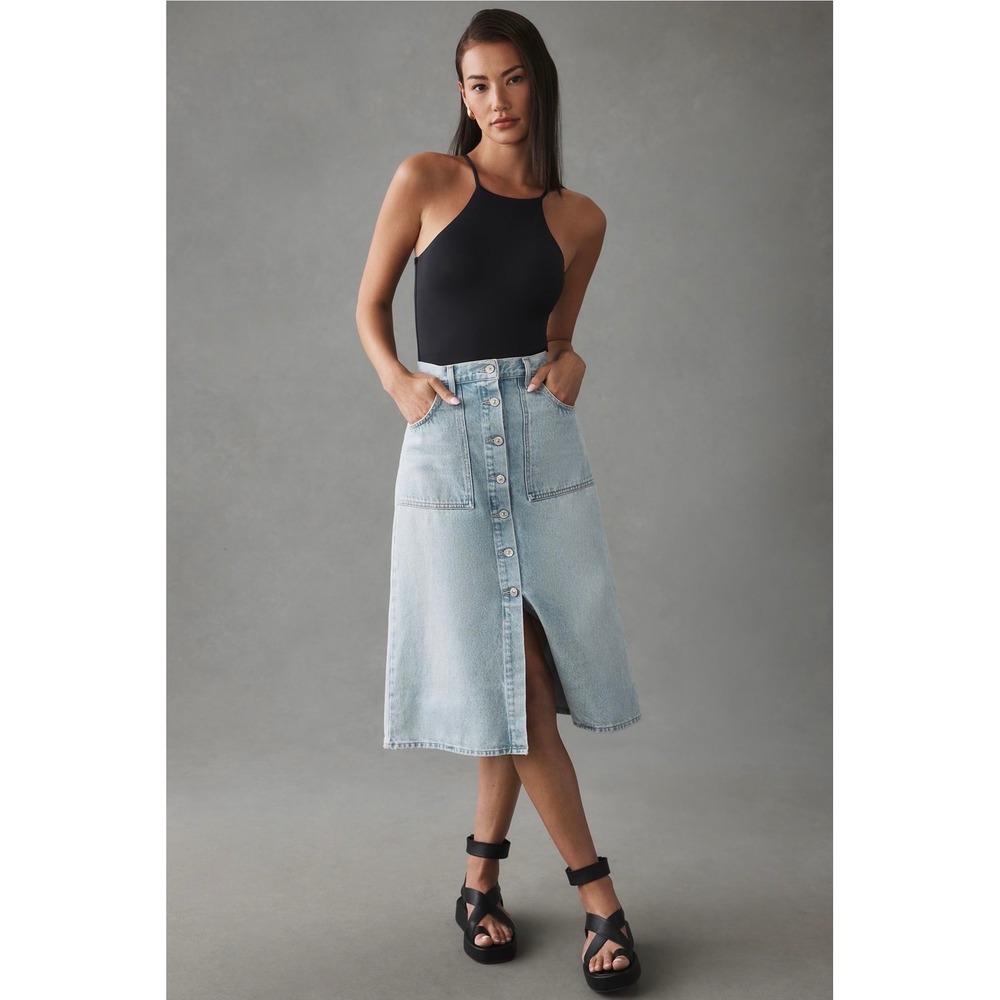 Citizens of Humanity Anouk Midi Skirt in Orbit Size 33